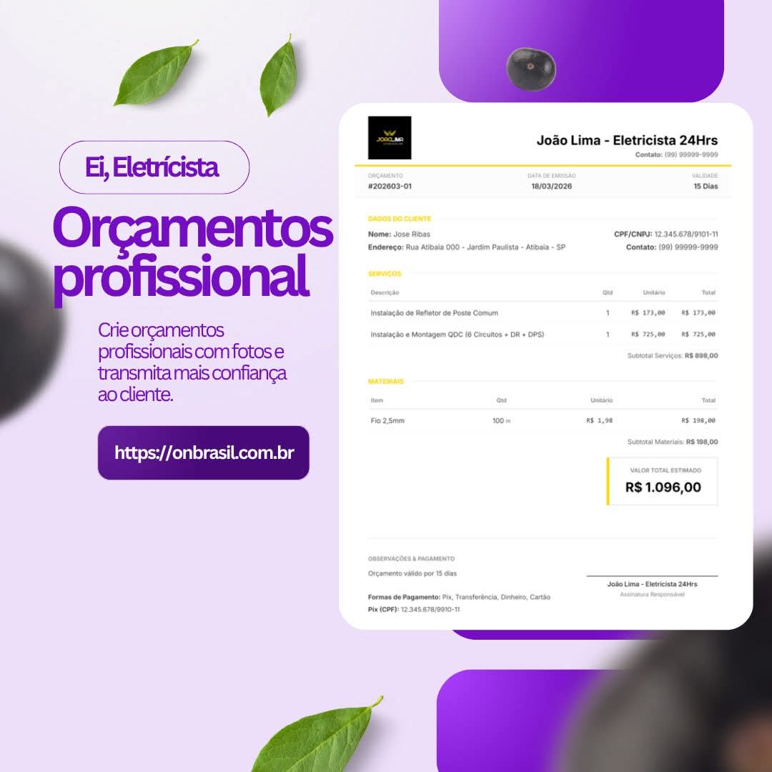 Orçamentos Profissionais OnBrasil